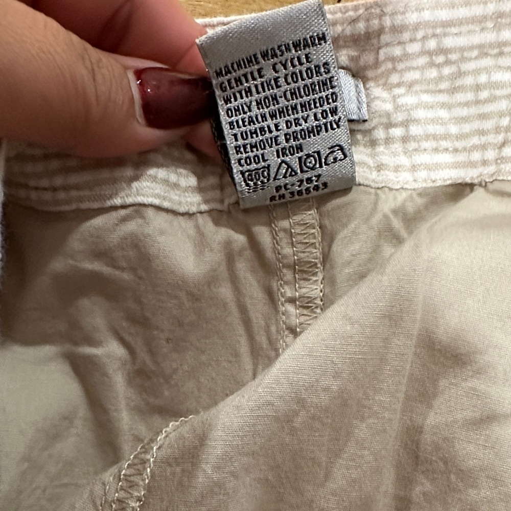 Izod golf  Patchwork Mini Skirt size6 cotton pastel wafle fábric atletic pockets - Picture 10 of 11